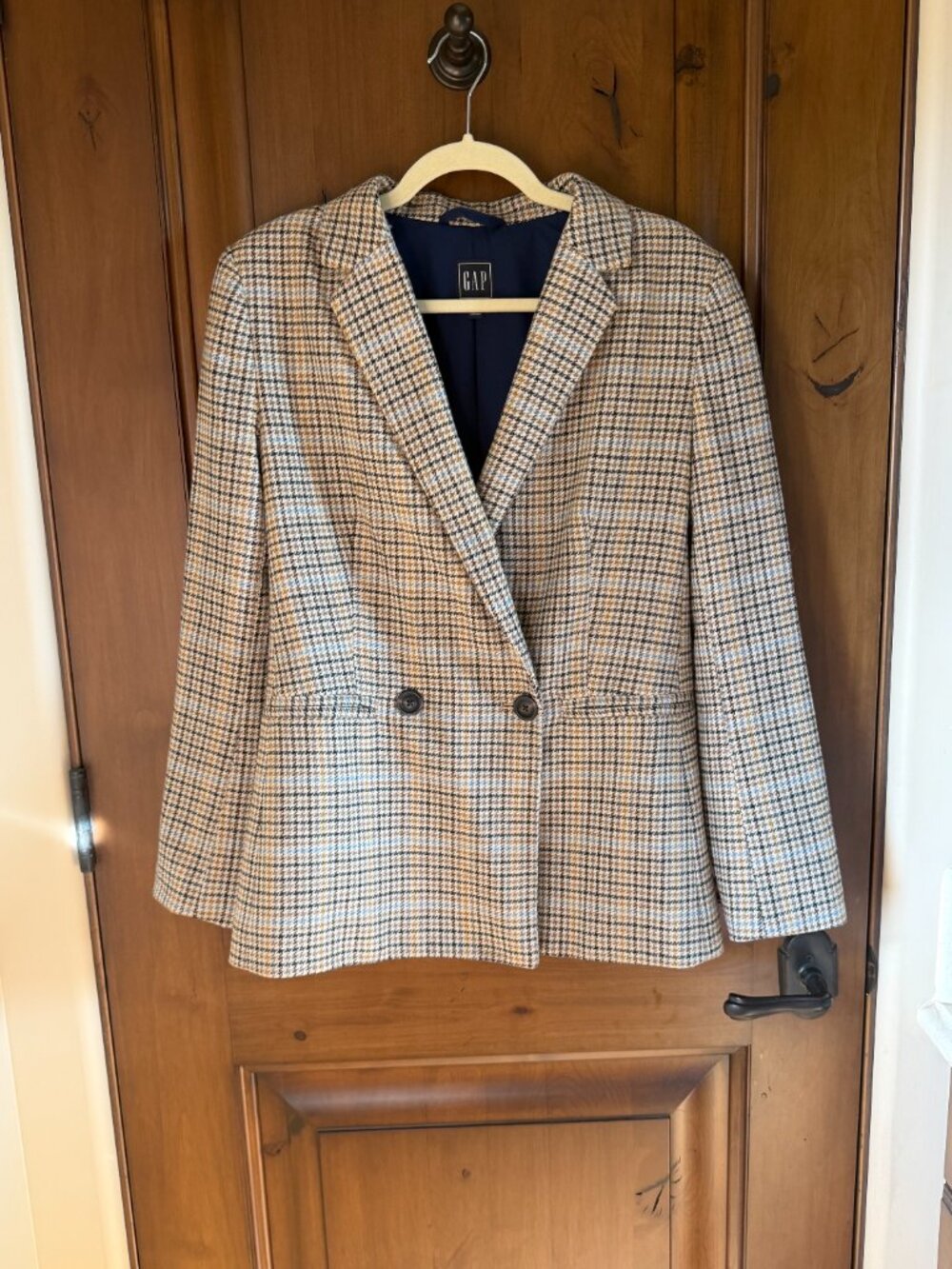 GAP Houndstooth Double Breasted Blazer Size 6